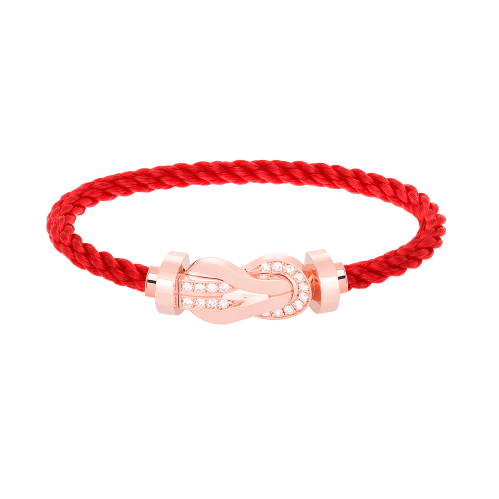 [Imperial] CHANCE LARGE 8 FIGURE BUCKLE HALF DIAMOND BRACELET ROSE GOLD