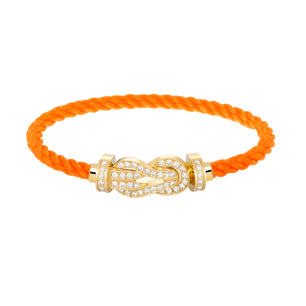 [Imperial] CHANCE LARGE 8 FIGURE BUCKLE FULLDIAMOND BRACELET GOLD