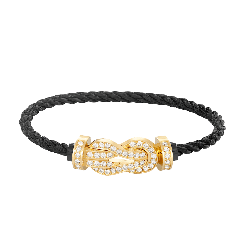 [Imperial] CHANCE LARGE 8 FIGURE BUCKLE FULLDIAMOND BRACELET GOLD