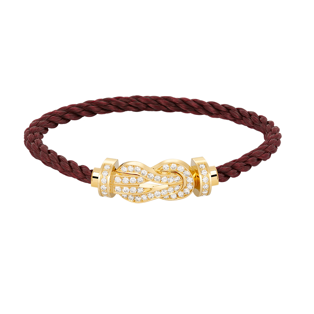 [Imperial] CHANCE LARGE 8 FIGURE BUCKLE FULLDIAMOND BRACELET GOLD
