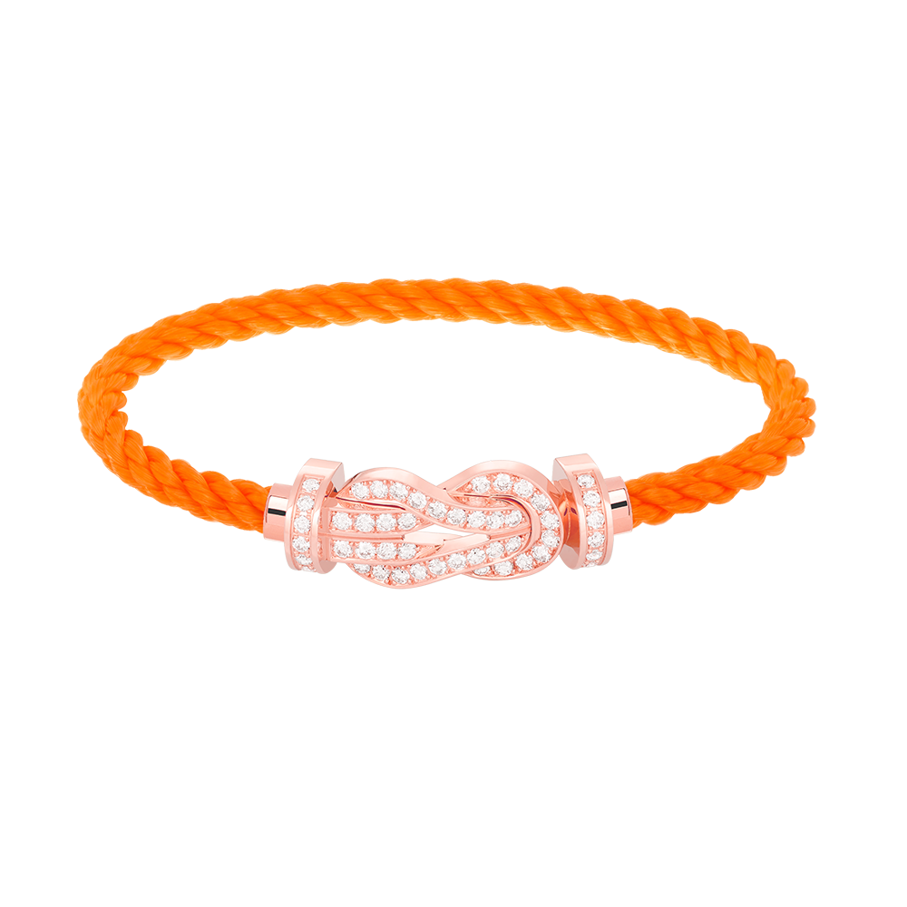 [Imperial] CHANCE LARGE 8 FIGURE BUCKLE FULL DIAMOND BRACELET ROSE GOLD