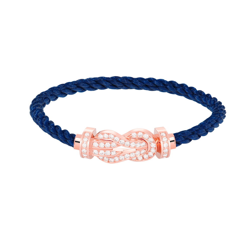 [Imperial] CHANCE LARGE 8 FIGURE BUCKLE FULL DIAMOND BRACELET ROSE GOLD