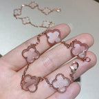 [Imperial]New CLOVER 5 MOTIF ROCK CRYSTAL BRACELET