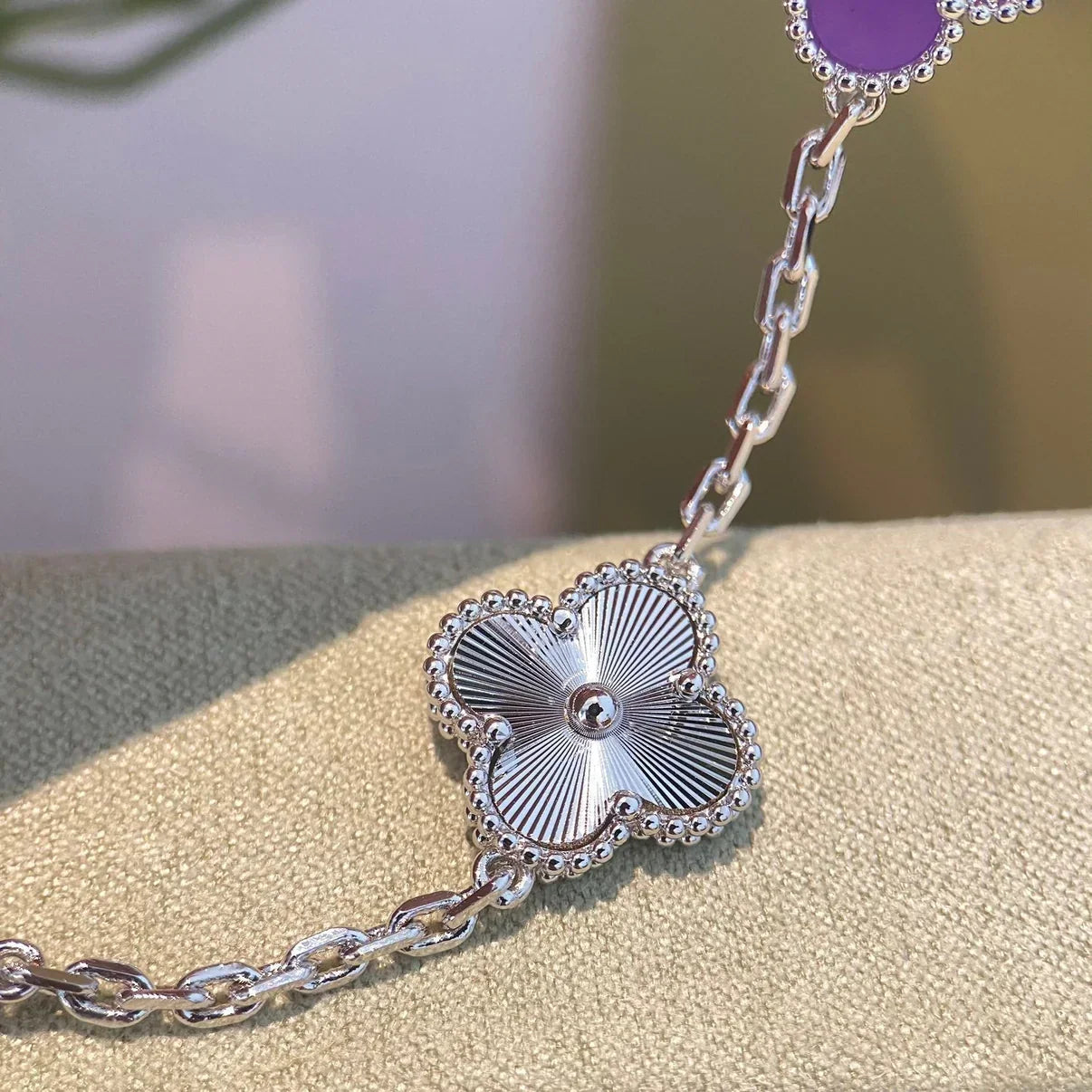[Imperial]New  CLOVER 5 MOTIF VIOLET BRACELET COLLECTION