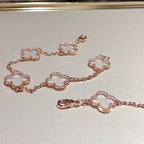 [Imperial]New CLOVER 5 MOTIF ROCK CRYSTAL BRACELET