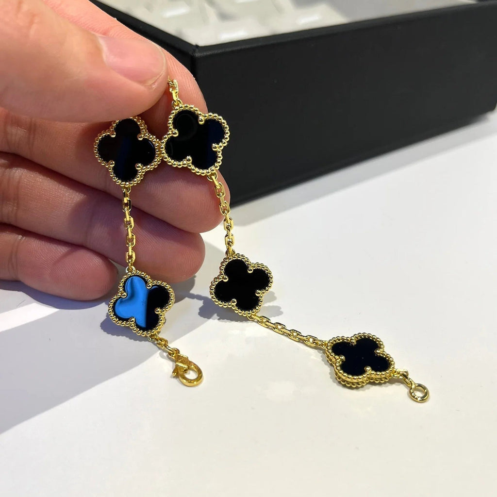 [Imperial]New CLOVER 5 MOTIF ONYXS BRACELET COLLECTION