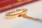 [Imperial] LOVE NECKLACE ADJUSTABLE ROSE GOLD