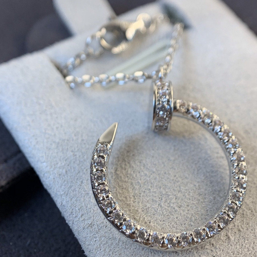 [Imperial] JUSTE NECKLACE SILVER DIAMONDS