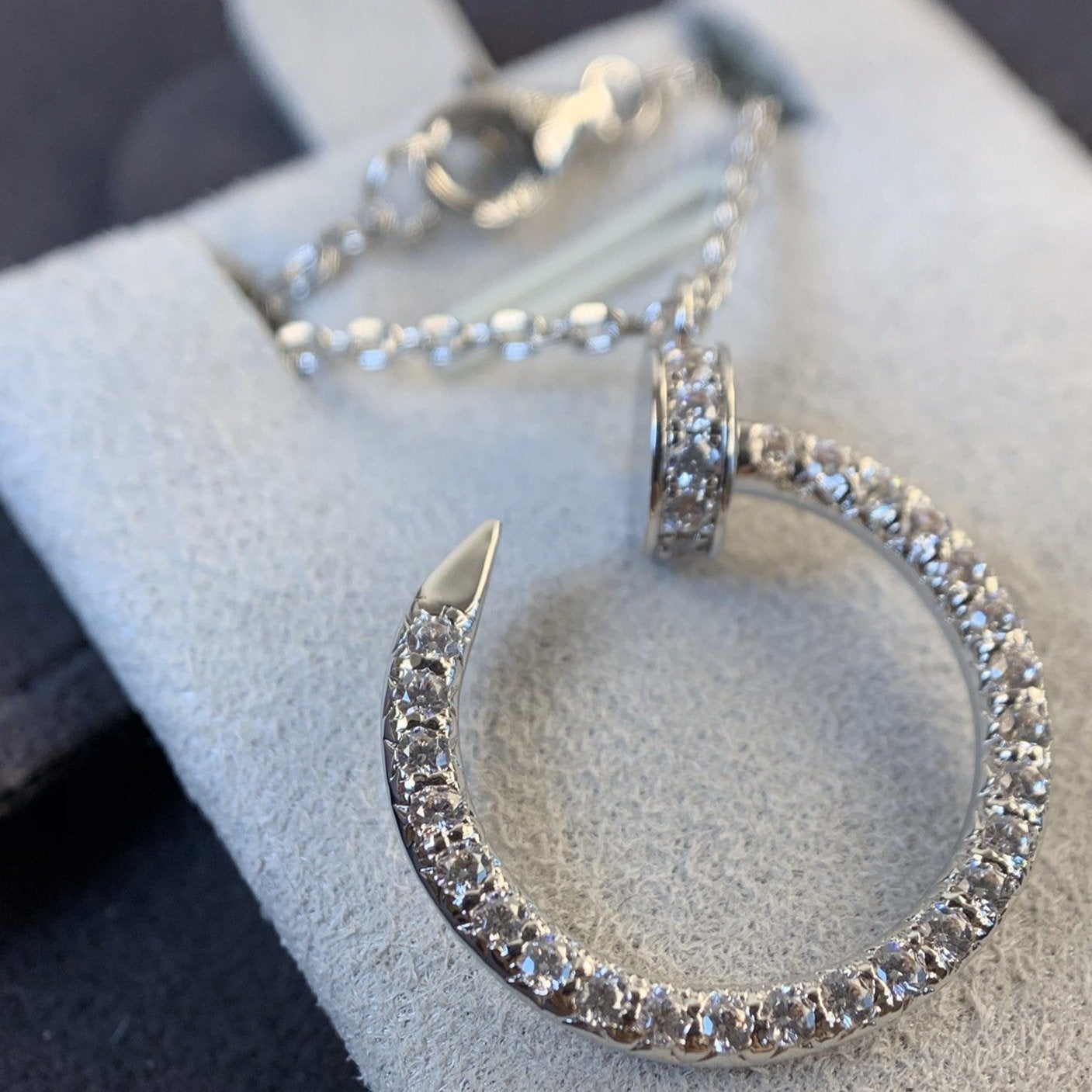 [Imperial] JUSTE NECKLACE SILVER DIAMONDS