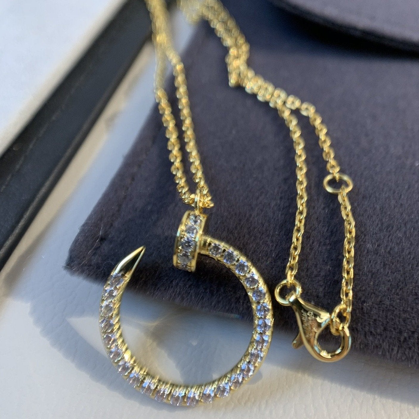 [Imperial] JUSTE NECKLACE GOLD DIAMONDS