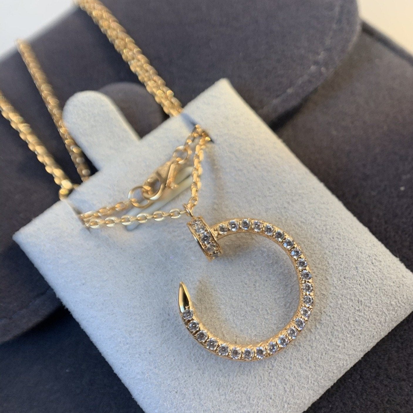 [Imperial] JUSTE NECKLACE PINK GOLD DIAMONDS