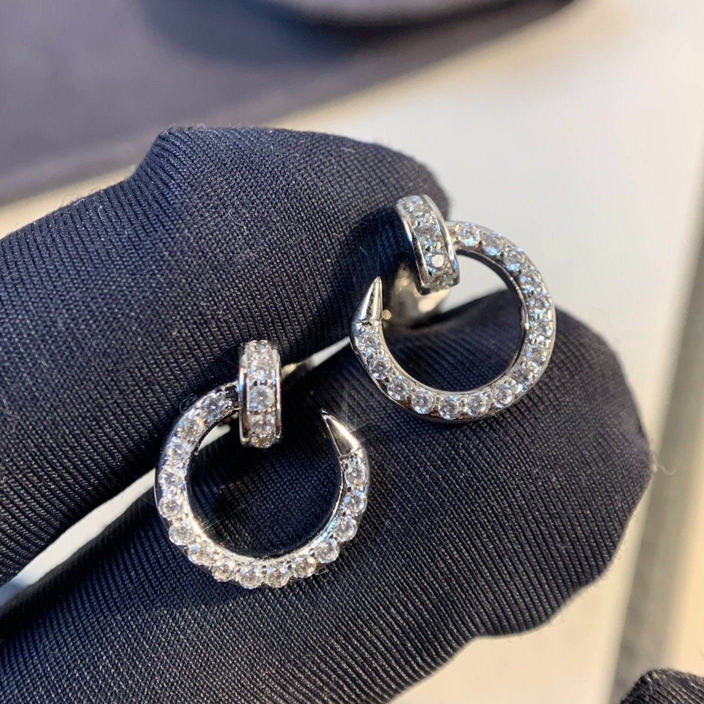 [Imperial] JUSTE EARRINGS SILVER DIAMONDS