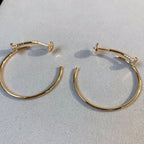 [Imperial] JUSTE EARRINGS GOLD DIAMONDS 1.8MM
