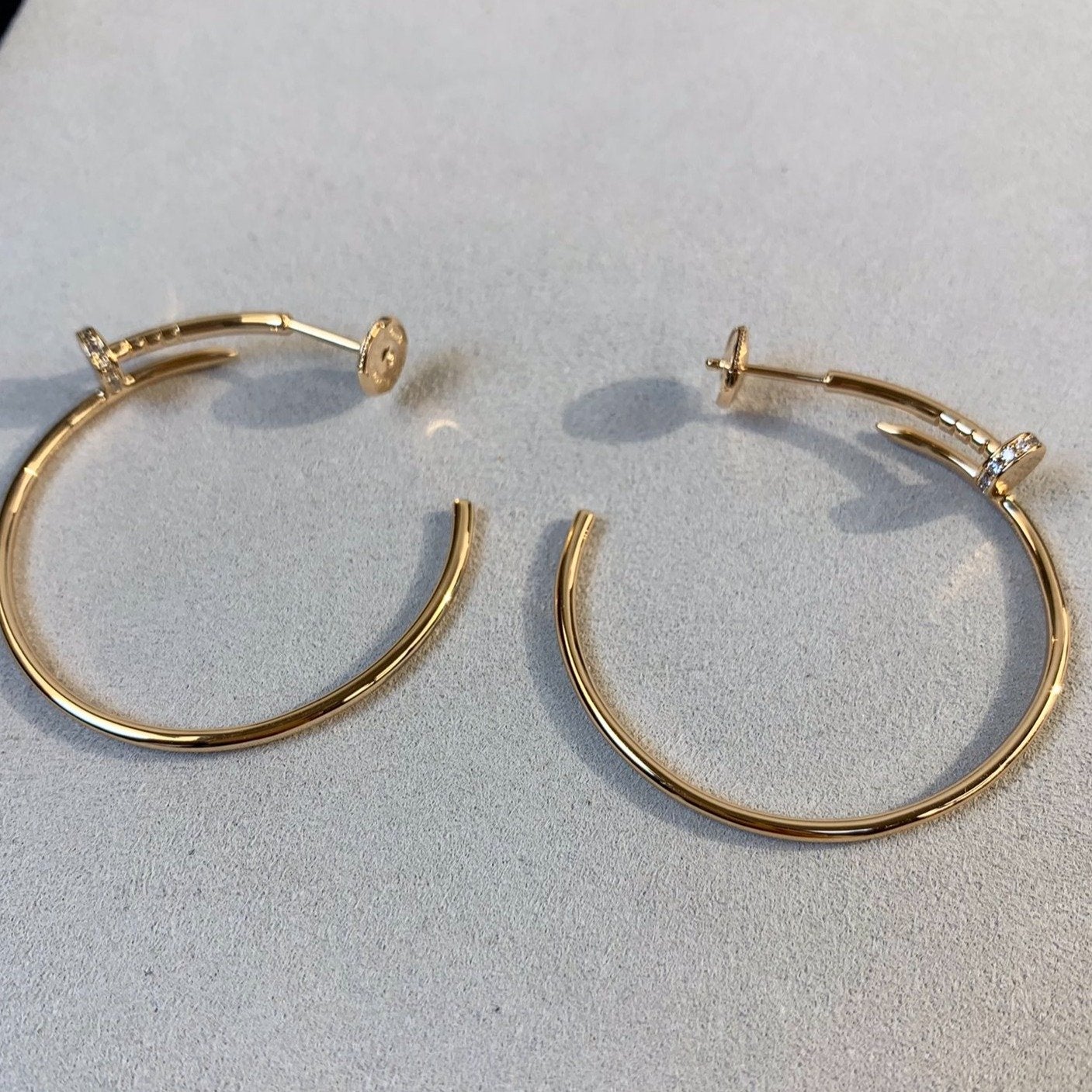 [Imperial] JUSTE EARRINGS GOLD DIAMONDS 1.8MM