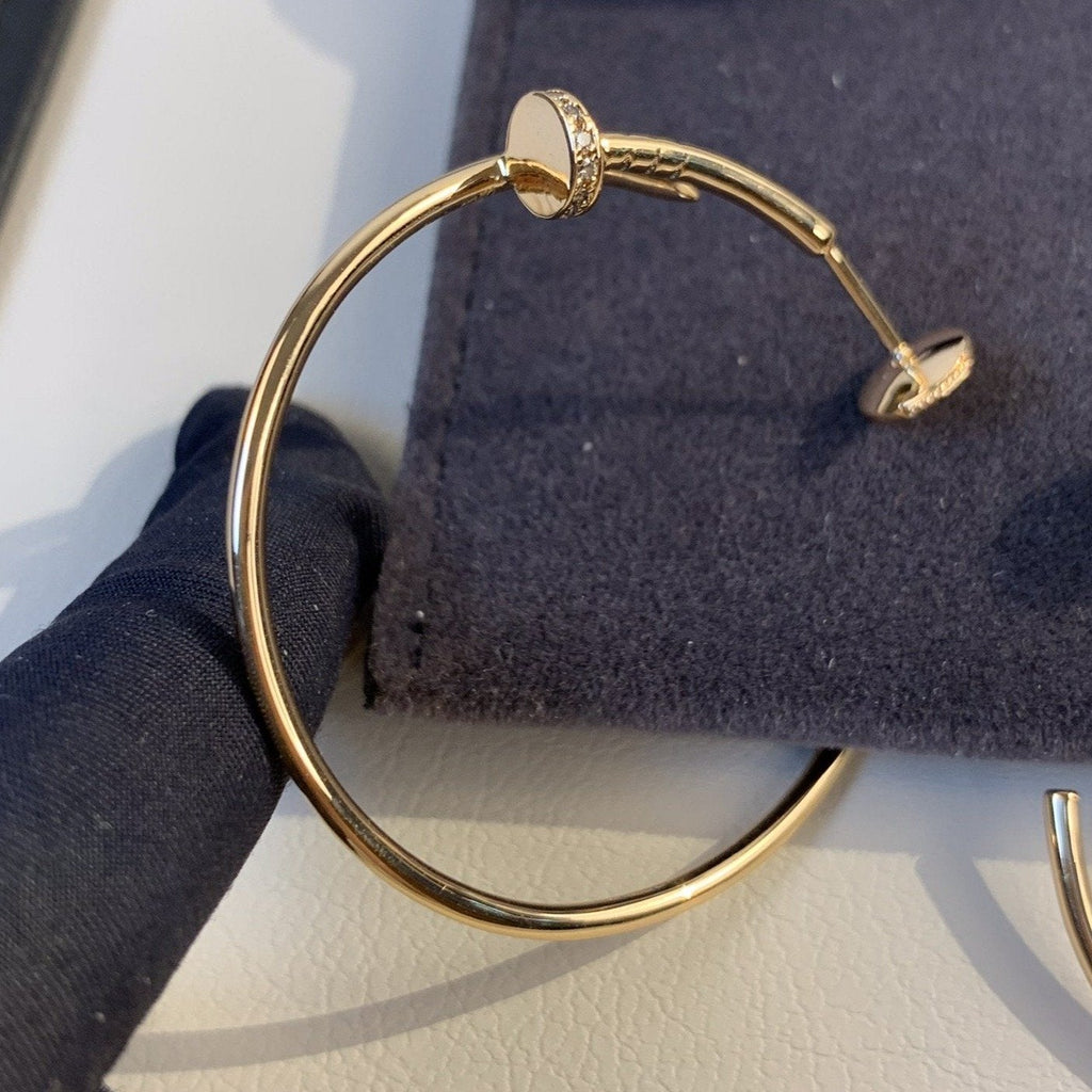 [Imperial] JUSTE EARRINGS GOLD DIAMONDS 1.8MM