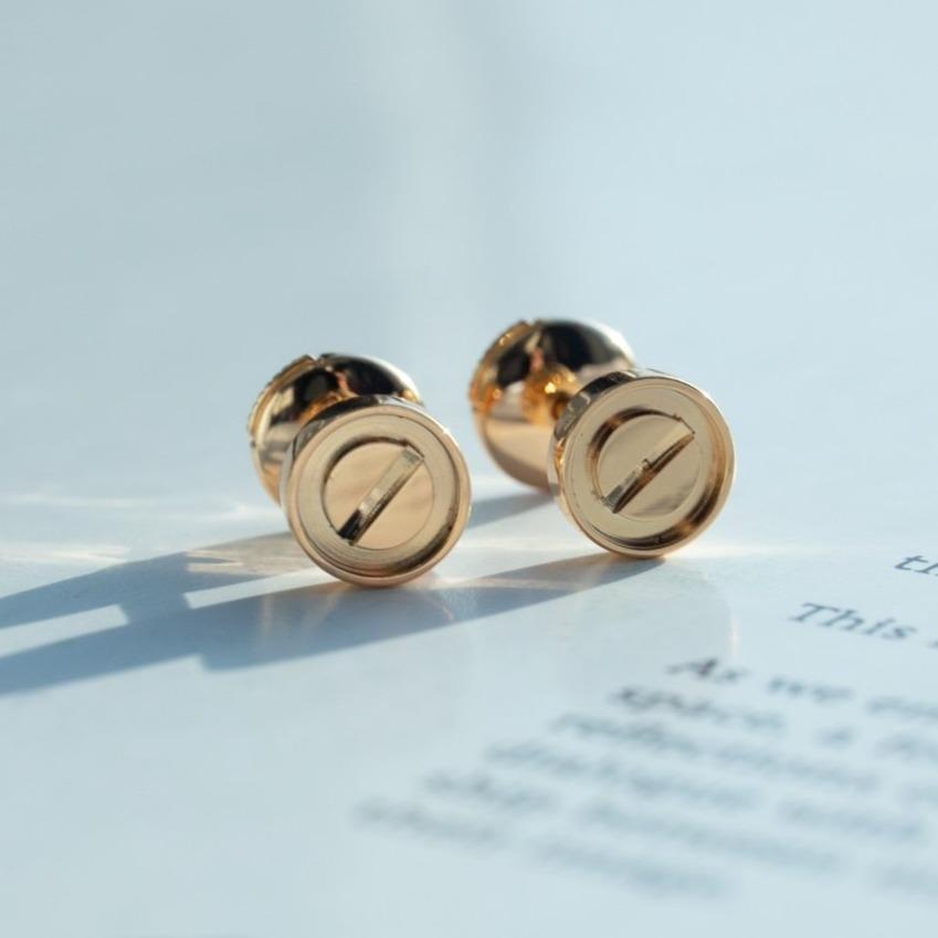 [Imperial] LOVE EARRINGS PINK GOLD 10MM
