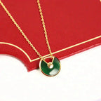 [Imperial] AMULETTE GOLD MALACHITE NECKLACE