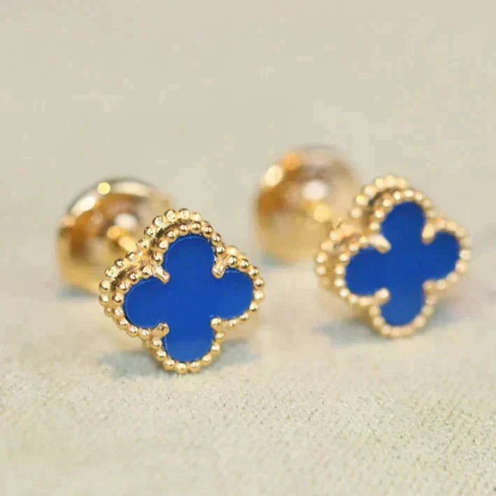 [Imperial] CLOVER MINI 9.5MM TURQUOISE EARRINGS