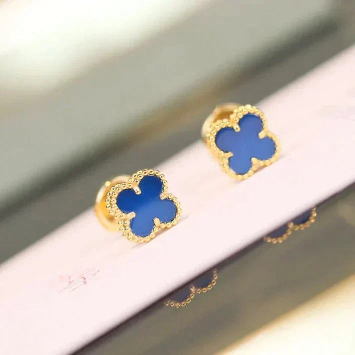 [Imperial] CLOVER MINI 9.5MM TURQUOISE EARRINGS