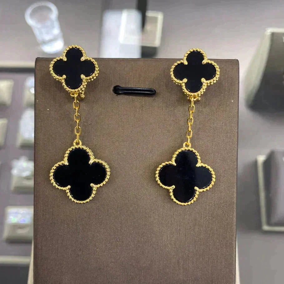 [Imperial] CLOVER 2 MOTIFS  EARRINGS (MULTIPLE CHOICESC