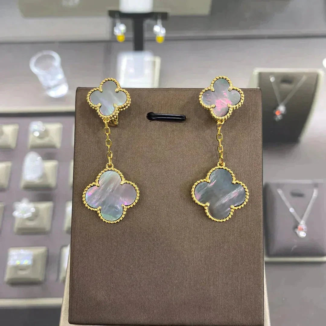 [Imperial] CLOVER 2 MOTIFS  EARRINGS (MULTIPLE CHOICESC