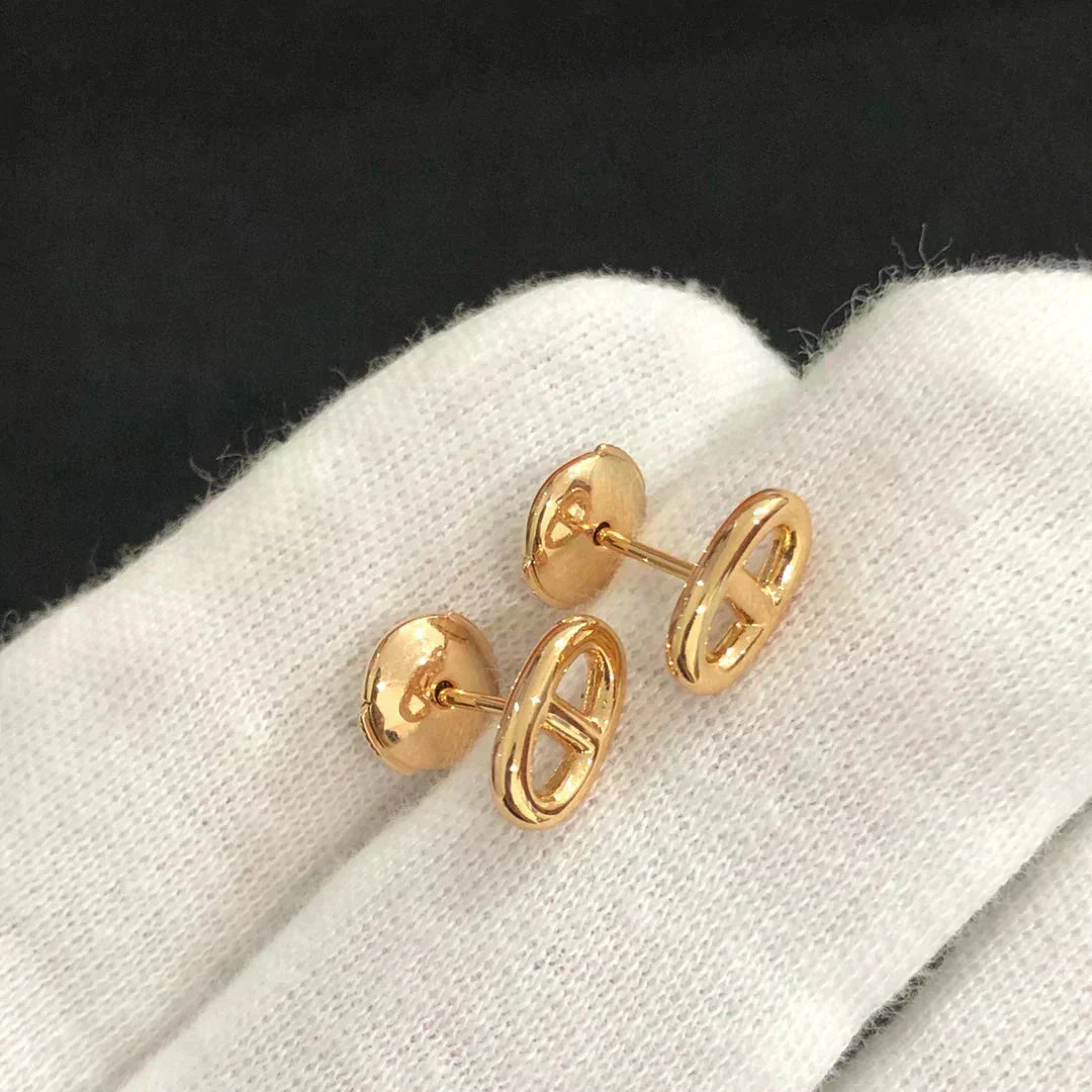 [Imperial] CHAINE SMALL EARRINGS GOLD AND SILVER