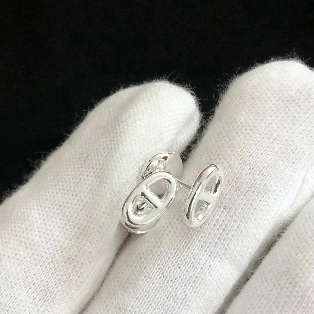 [Imperial] CHAINE SMALL EARRINGS GOLD AND SILVER