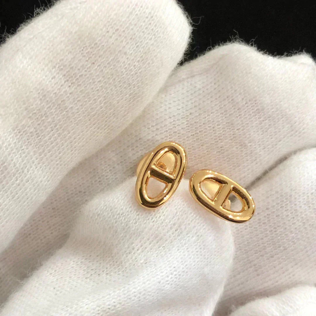 [Imperial] CHAINE SMALL EARRINGS GOLD AND SILVER