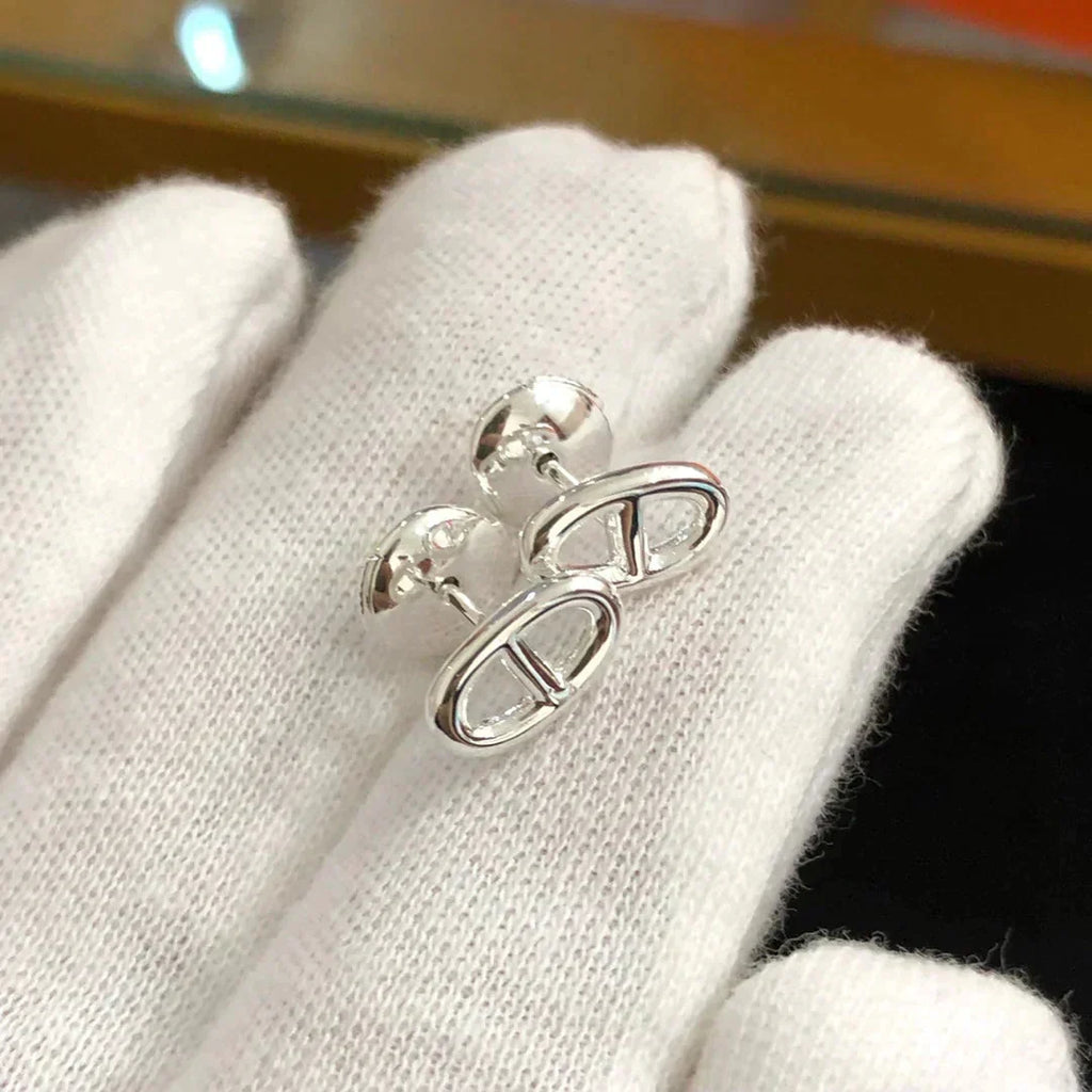 [Imperial] CHAINE SMALL EARRINGS GOLD AND SILVER