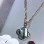 [Imperial] CLOVER 25MM GOLD DARK MOP BIG CLOVER NECKLACE