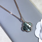 [Imperial] CLOVER 25MM GOLD DARK MOP BIG CLOVER NECKLACE
