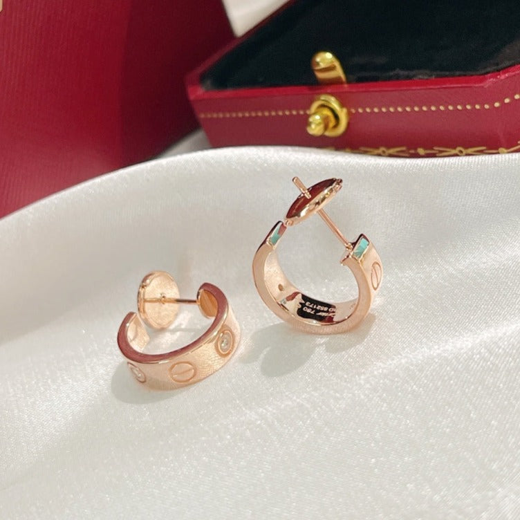 [Imperial] LOVE EARRINGS 5.7MM 2 DIAMONDS