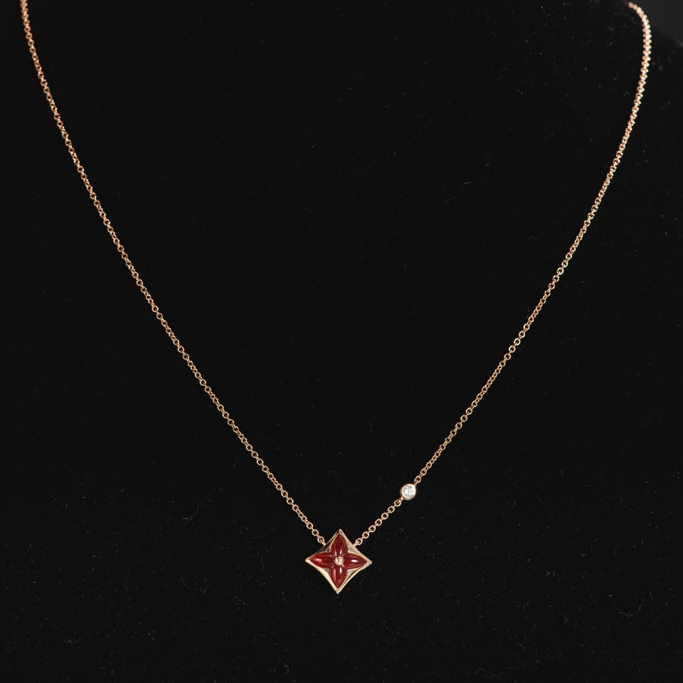 [Imperial] STAR NECKLACE PINK GOLD 1 DIAMOND