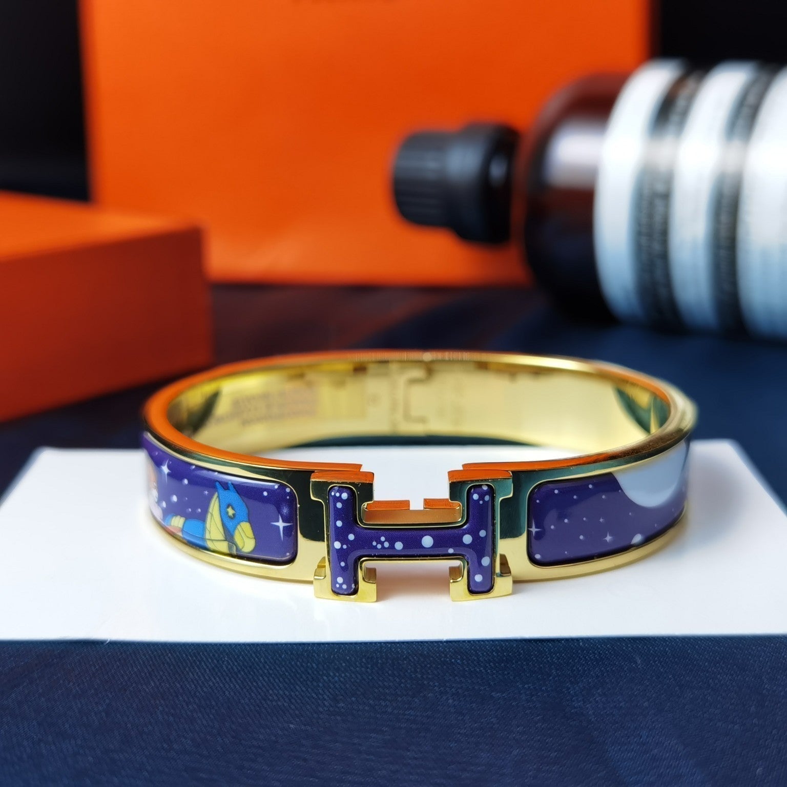 [Imperial] H STAR AND MOON BRACELET 12MM