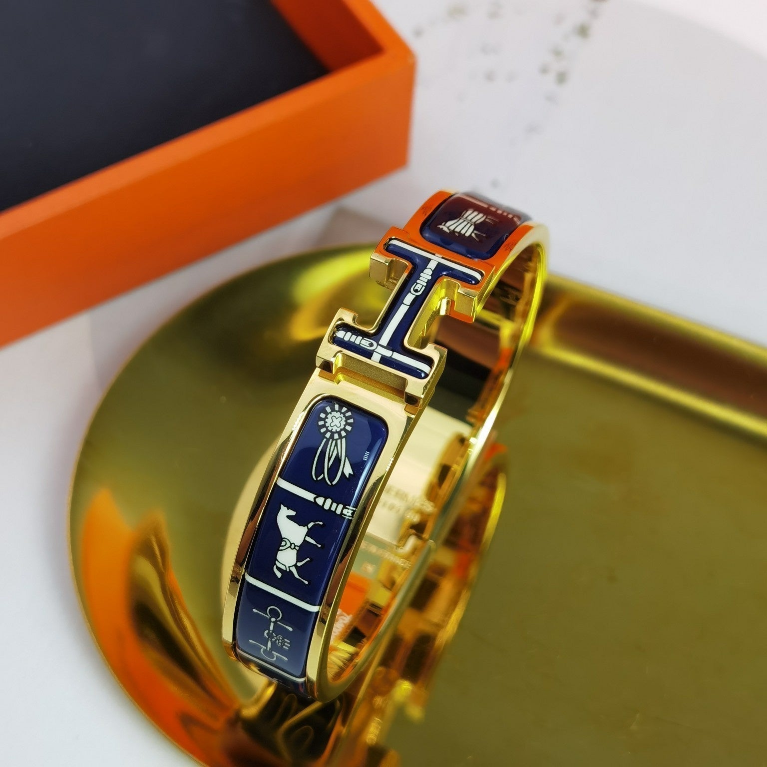 [Imperial] H COUVERTURES DARK BLUE BRACELET