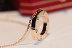 [Imperial] LOVE NECKLACE 16MM 6 DIAMONDS PINK GOLD