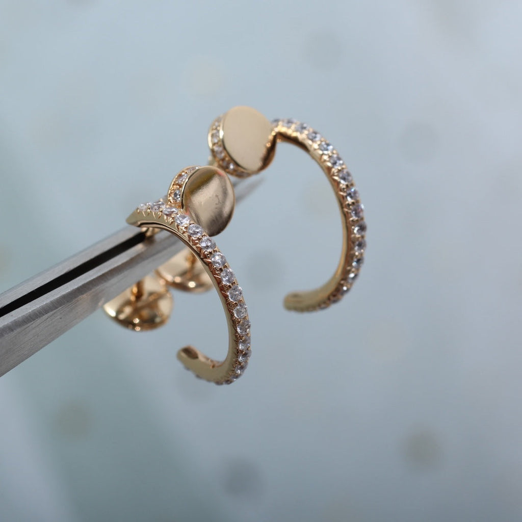 [Imperial] JUSTE EARRINGS 12.75MM PINK GOLD DIAMOND