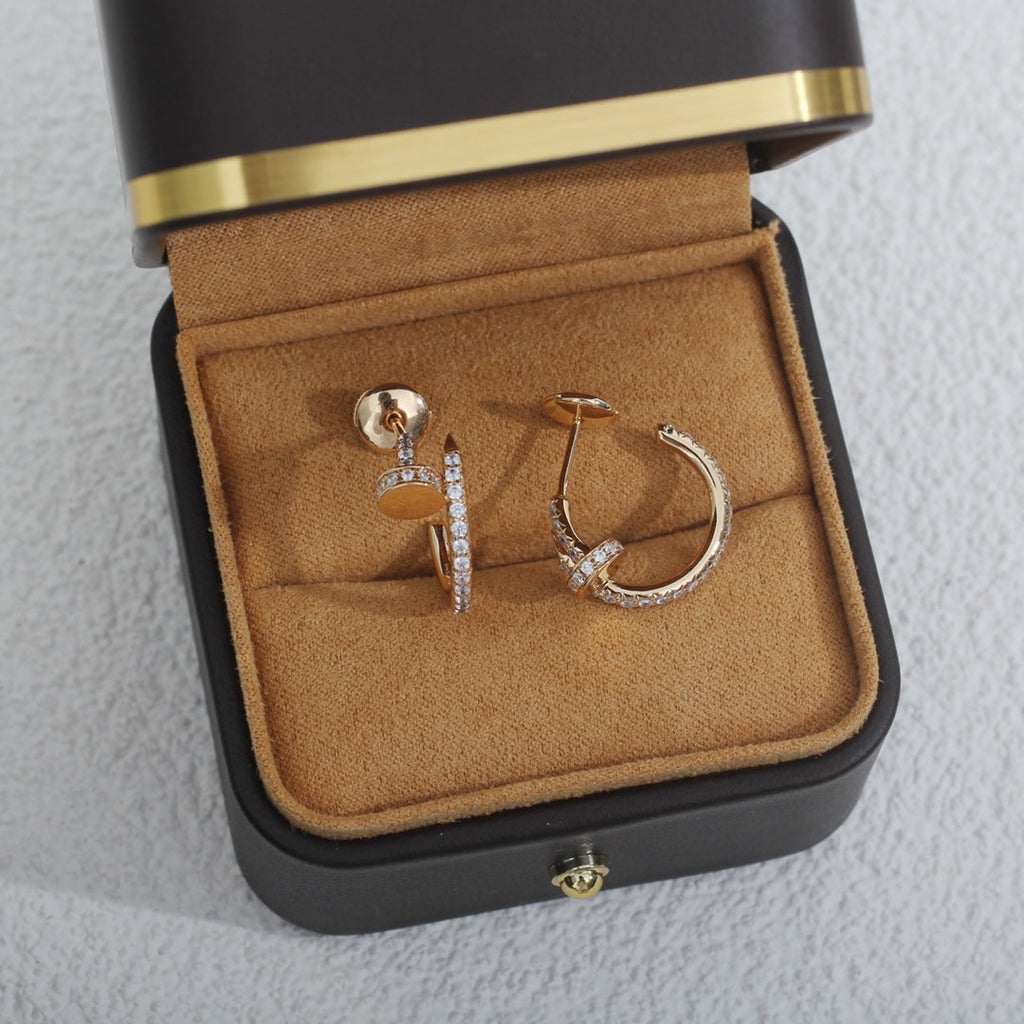 [Imperial] JUSTE EARRINGS 12.75MM PINK GOLD DIAMOND