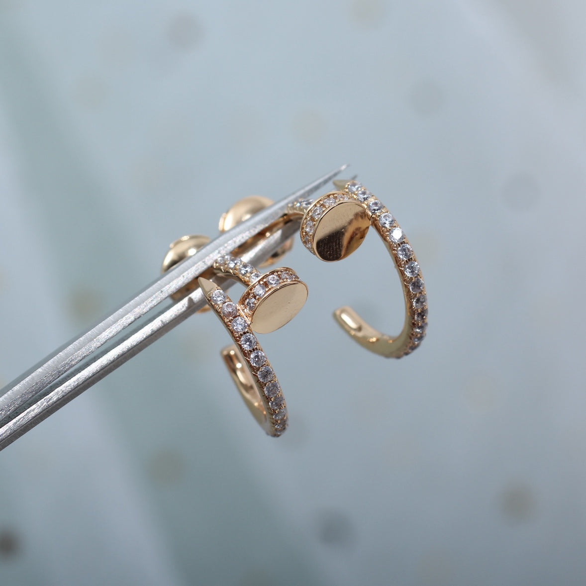 [Imperial] JUSTE EARRINGS 12.75MM PINK GOLD DIAMOND