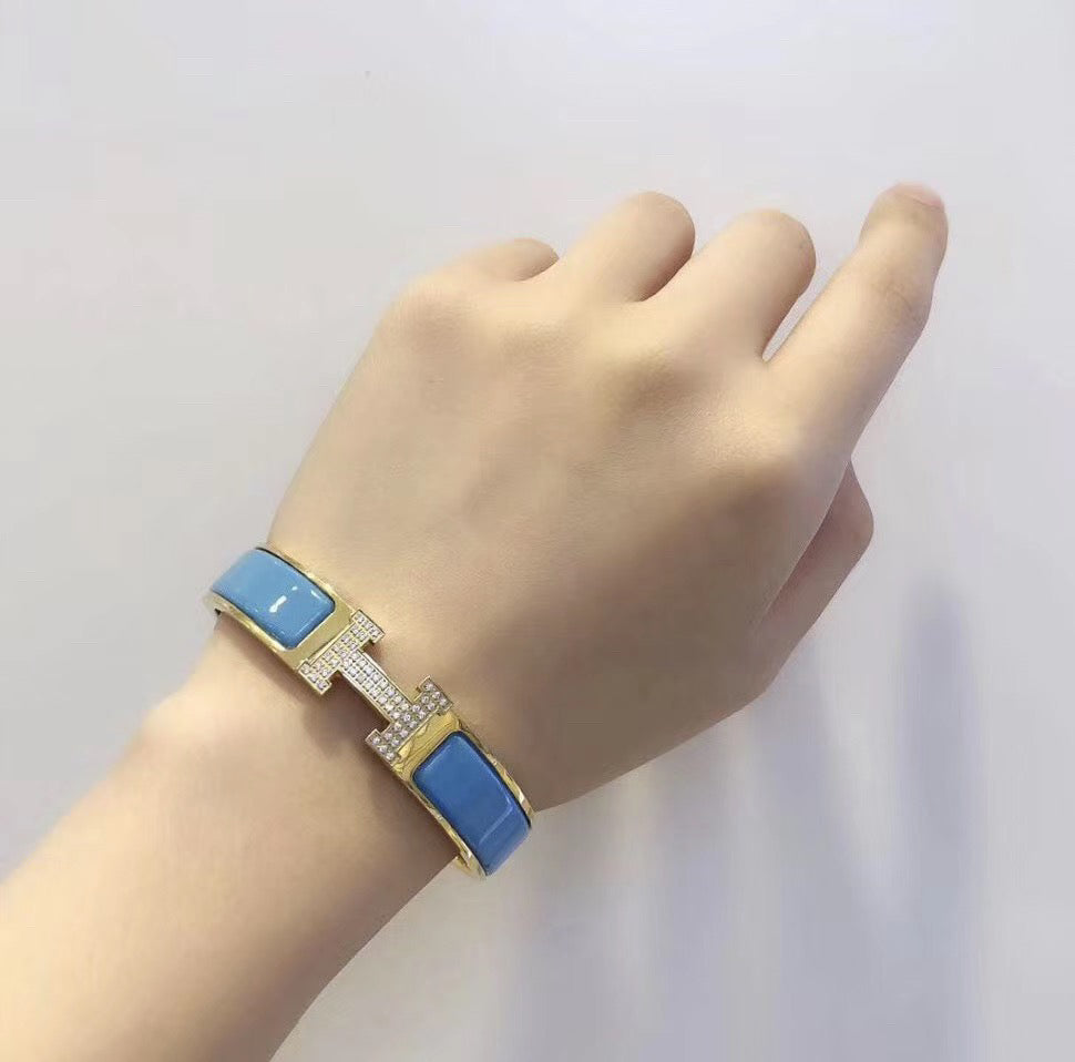 [Imperial] H CLOUD BLUE BRACELET GOLD DIAMOND