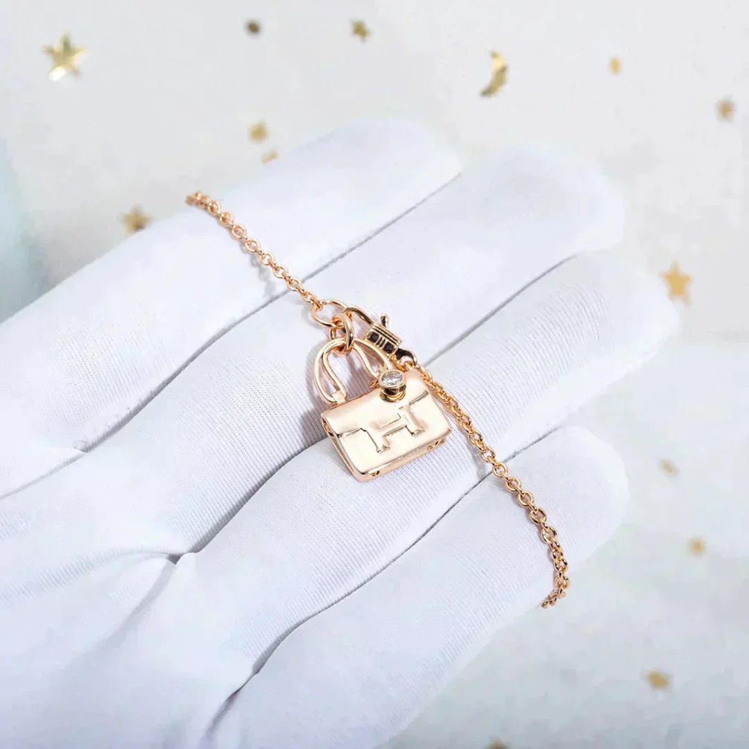 [Imperial] AMULETTE PEDANT ROSE GOLD NECKLACE