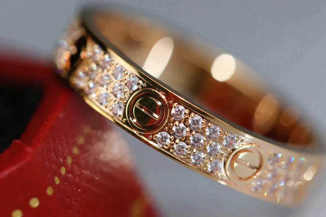 [Imperial] LOVE RING 3.6MM DIAMOND PAVED