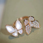 [Imperial] TWIN BUTTERFLY DIAMOND MOP RING