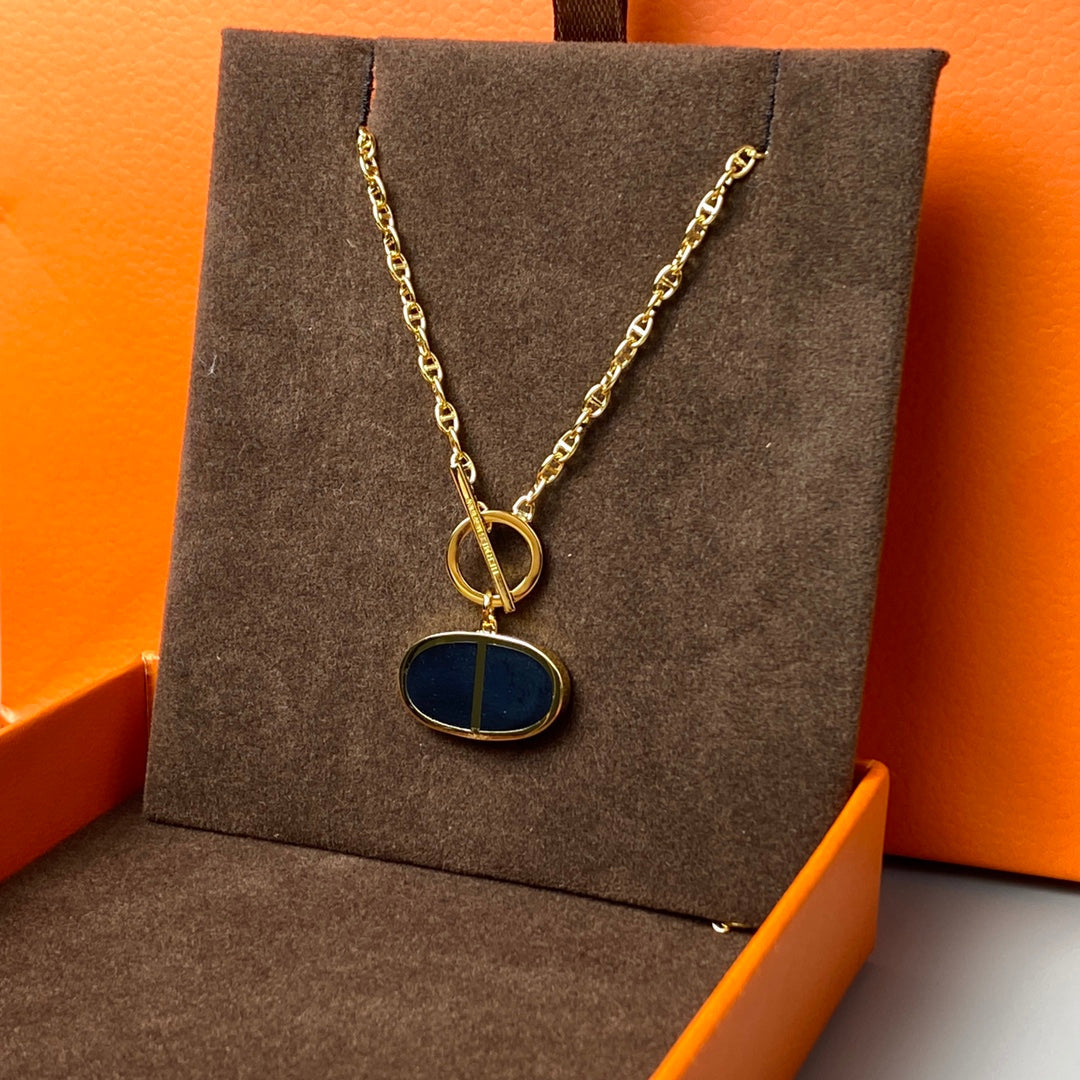 [Imperial] CHAINE VERSO BLACK CERAMIC NECKLACE