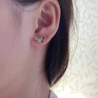 [Imperial] BUTTERFLY DARK MOP  EARRINGS