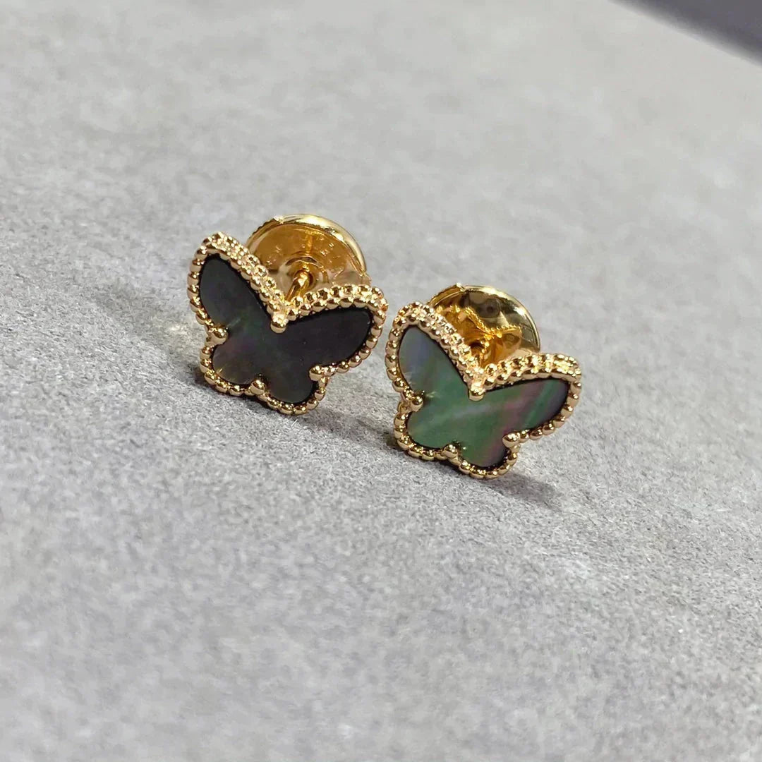 [Imperial] BUTTERFLY DARK MOP  EARRINGS
