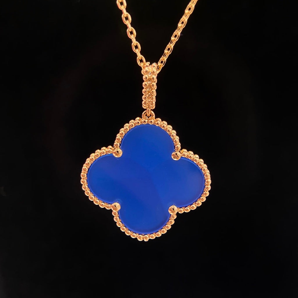 [Imperial] CLOVER 25MM NECKLACE TURQUOISE ROSE GOLD