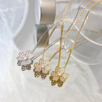 [Imperial] FLOWER DIAMOND NECKLACE