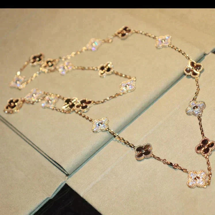 [Imperial] CLOVER 20 MOTIFS LASER DIAMOND NECKLACE