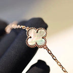 [Imperial] CLOVER 20 MOTIFS DARK MOP DIAMOND  NECKLACE